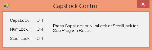 سورس تشخیص کلید های CpasLock ، NumLock در #C و VB 